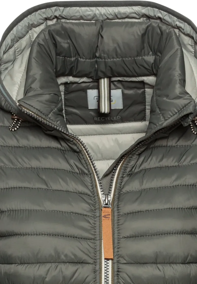 Camel Active Jacken*Steppjacke aus recyceltem Polyamid khaki