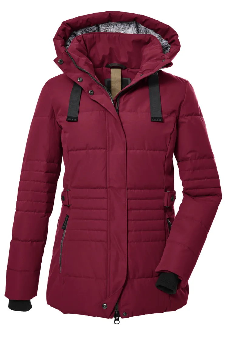 Giga.DX Jacken*Steppjacke mit abzippbarer Kapuze 00405- tiefrot