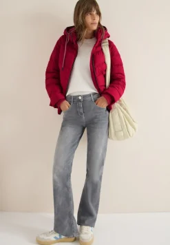 Cecil Jacken*Steppjacke mit Kapuze beaujolais red