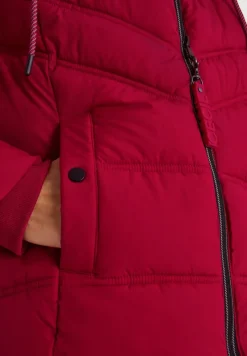 Cecil Jacken*Steppjacke mit Kapuze beaujolais red