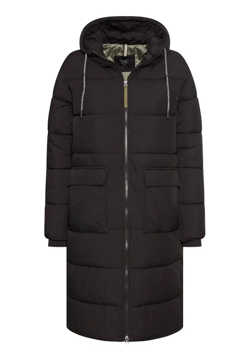 Camel Active Jacken*Steppmantel mit Kapuze Black