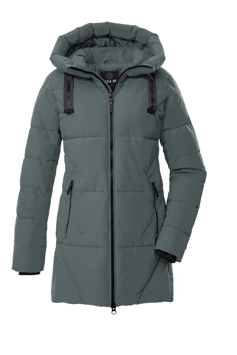 Giga.DX Jacken*Steppparka mit Kapuze 00697 dunkelaqua