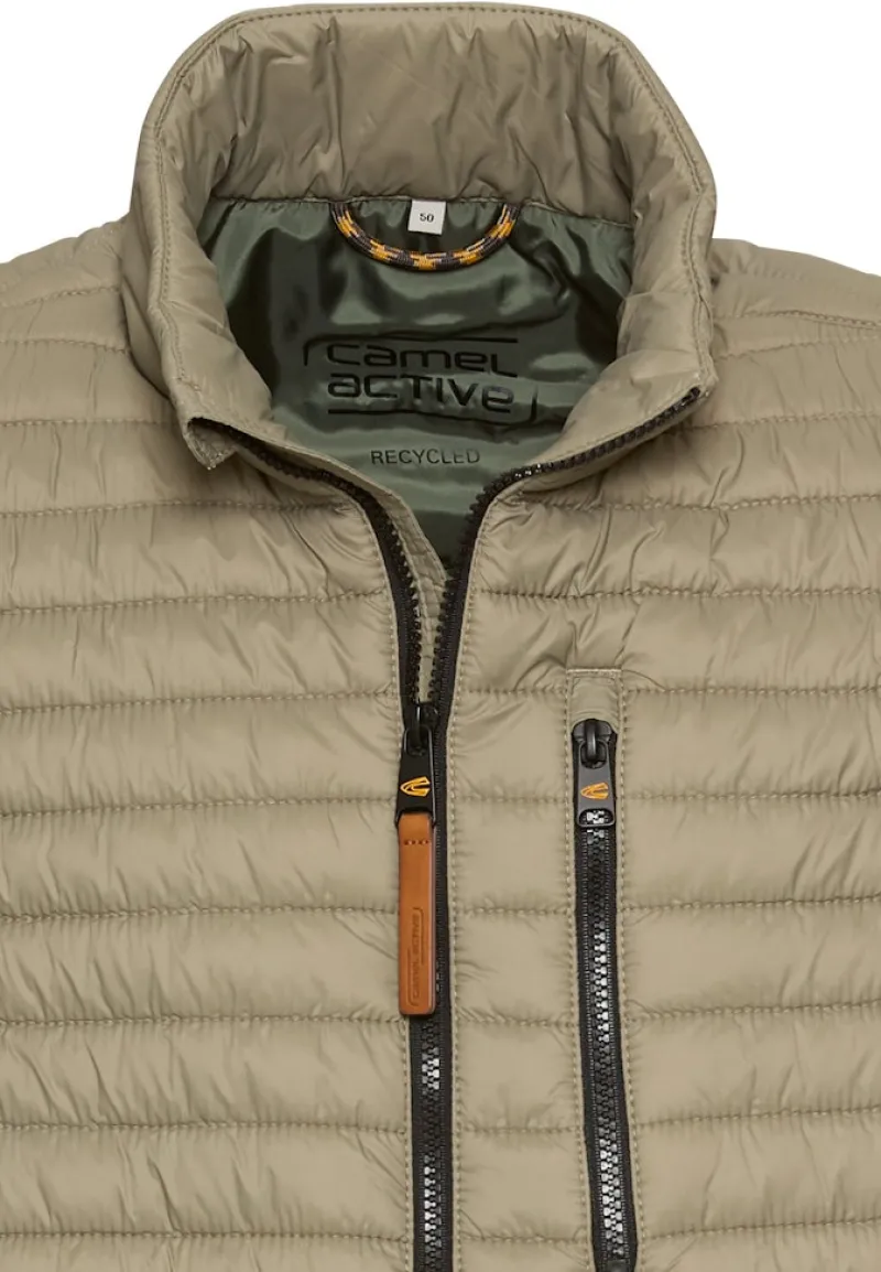Camel Active Westen*Steppweste aus recyceltem Polyamid khaki
