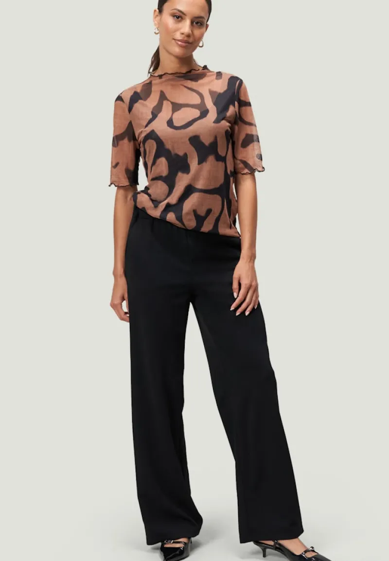 Zero Hosen*Stoffhose mit elastischem Bund 30 Inch black beauty