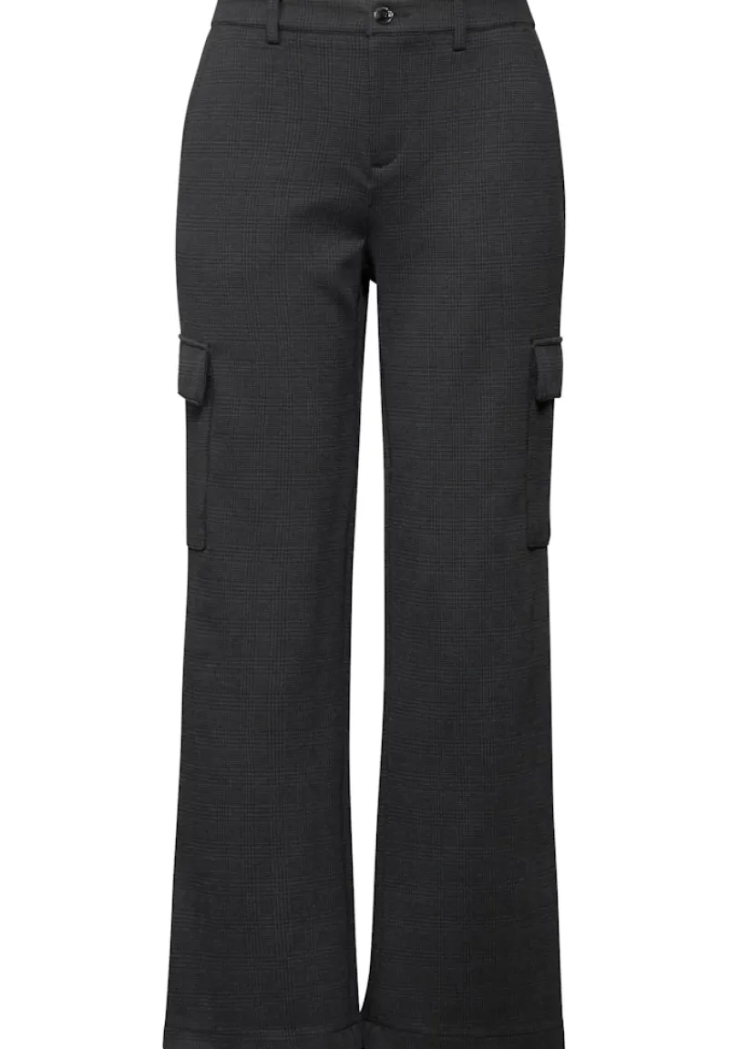 Street One Hosen*Straight Leg Cargo Hose Black