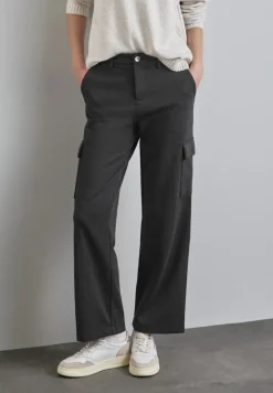 Street One Hosen*Straight Leg Cargo Hose Black