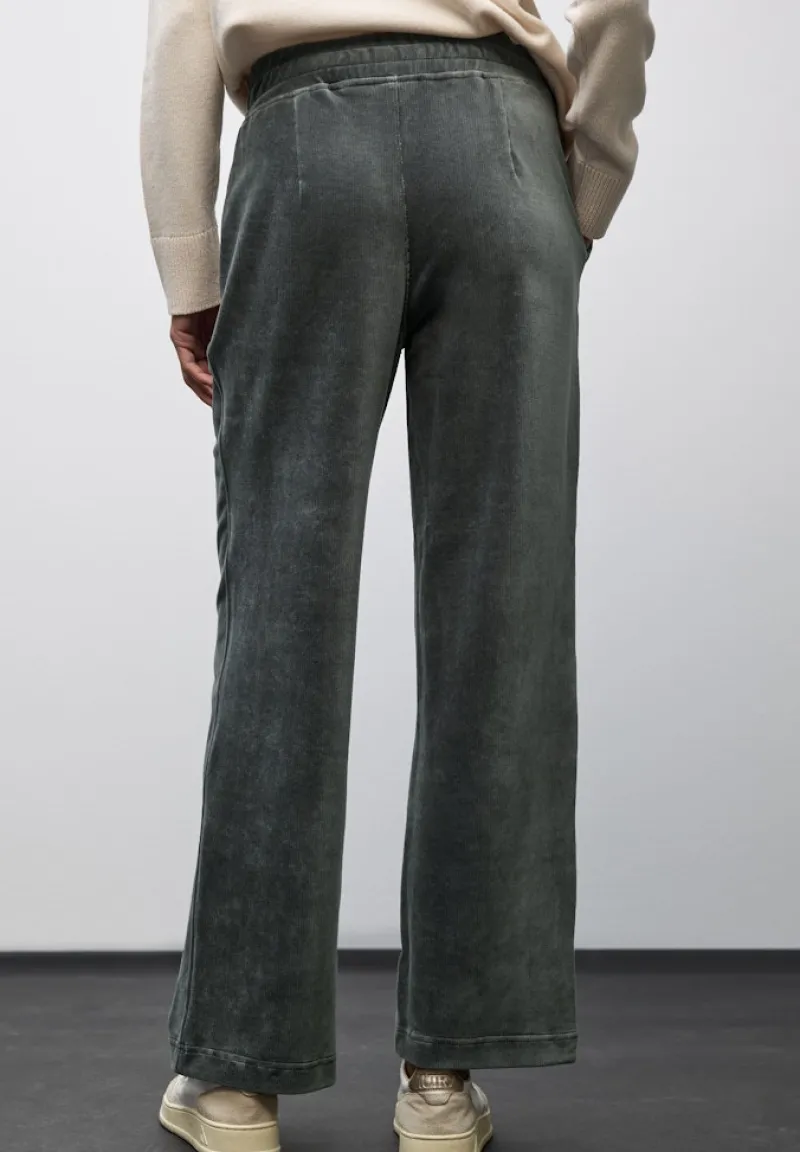 Street One Hosen*Straight Leg Cordhose Balsam Green