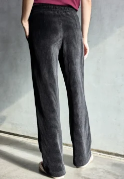 STREET ONE STUDIO Hosen*Straight Leg Cordhose Black