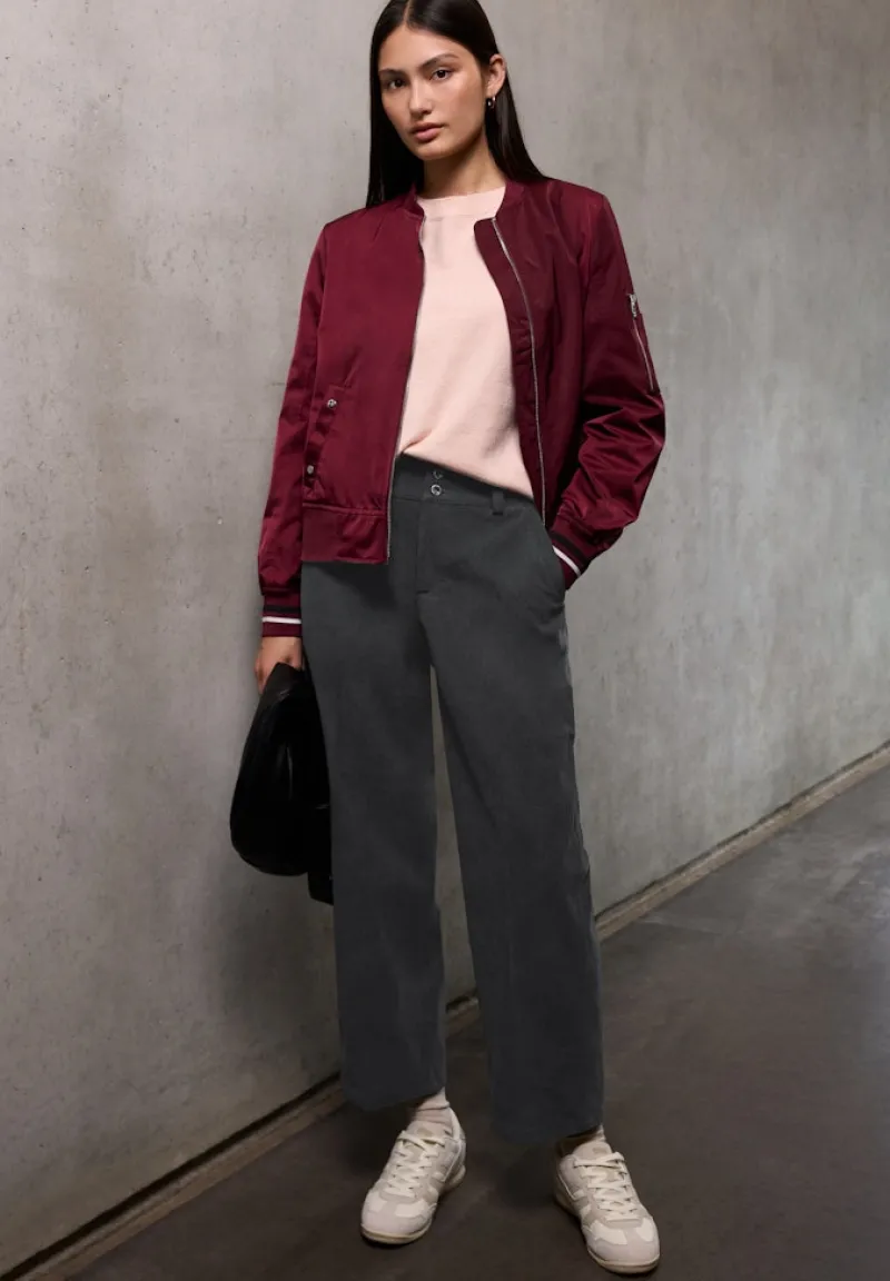 STREET ONE STUDIO Hosen*Straight Leg Cordhose shore grey