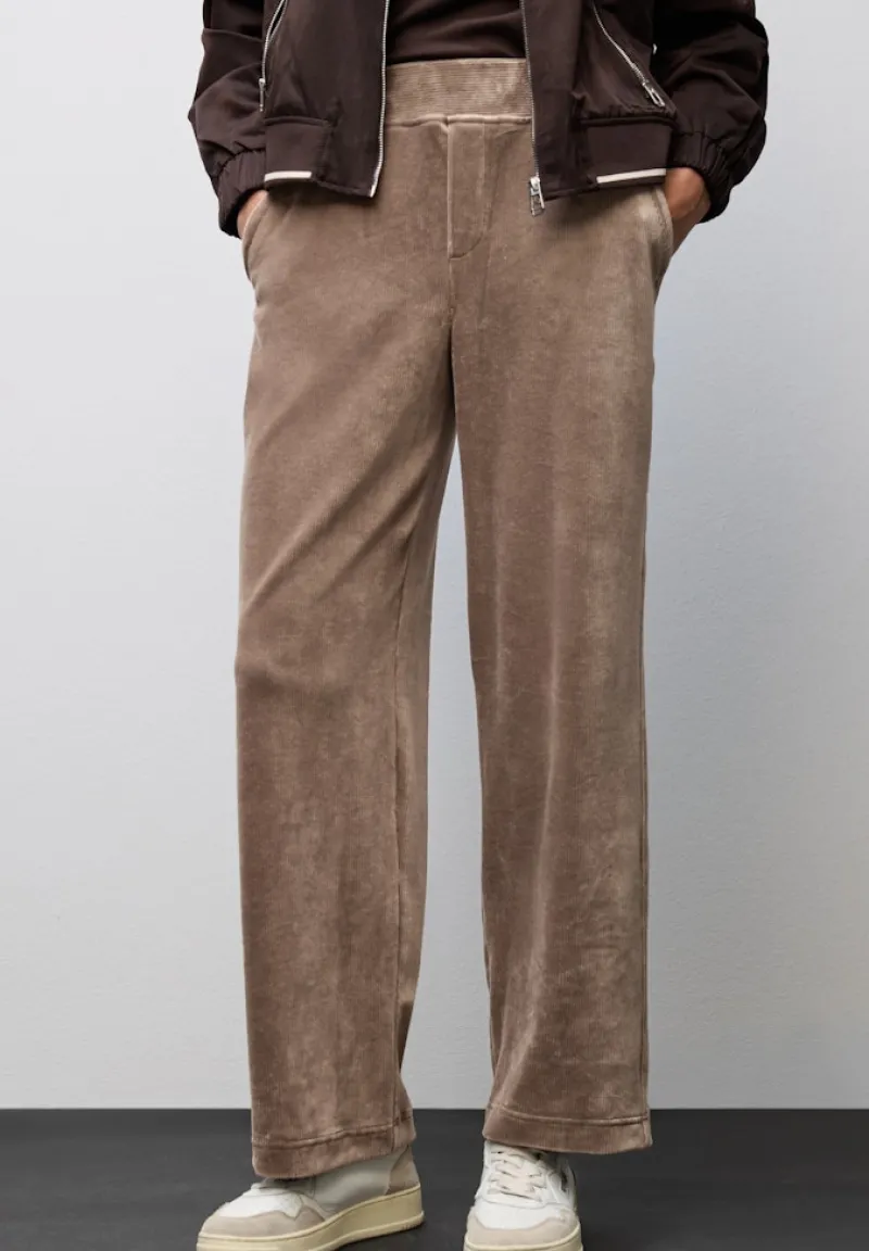 Street One Hosen*Straight Leg Cordhose silk brown