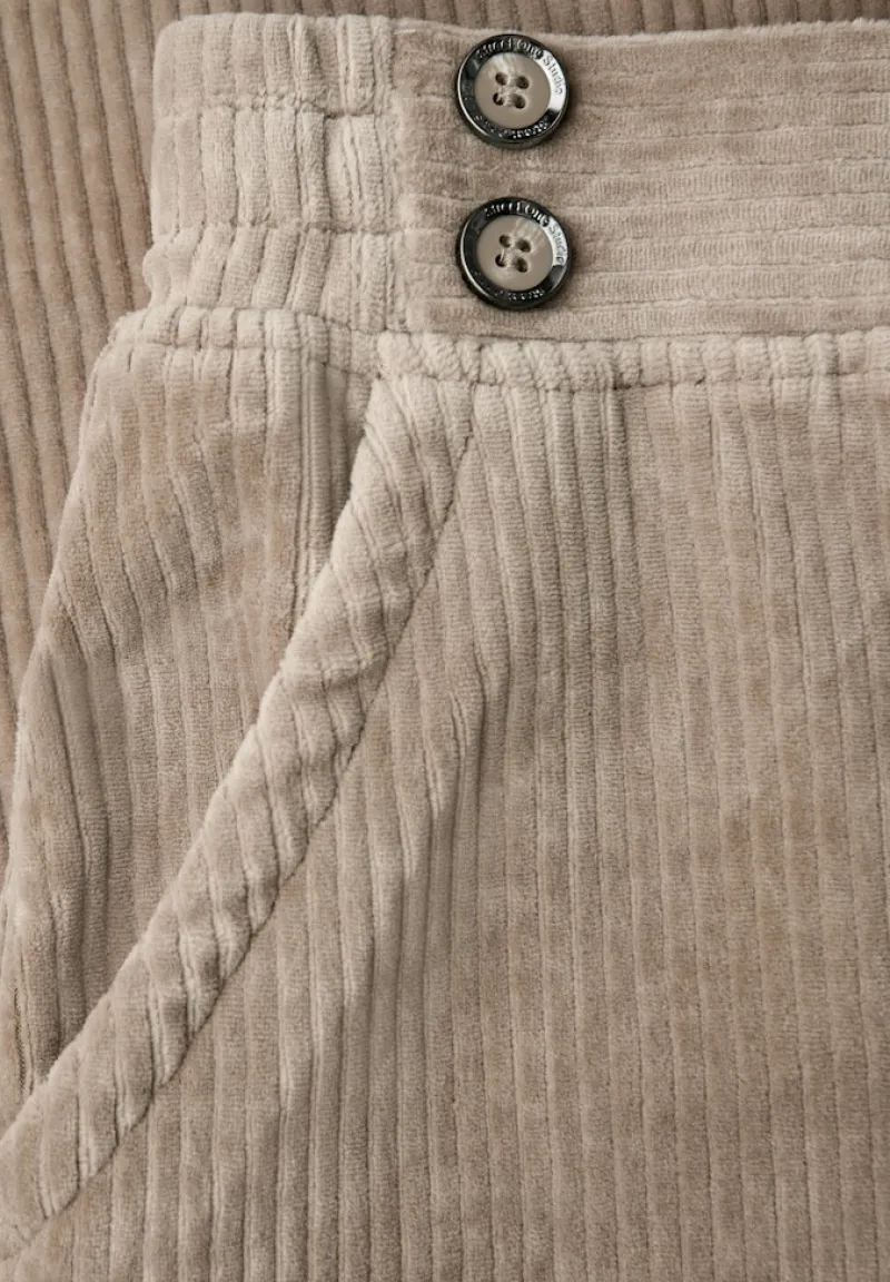 STREET ONE STUDIO Hosen*Straight Leg Cordhose tan brown