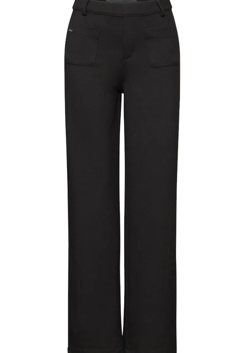 Street One Hosen*Straight Leg Hose Black