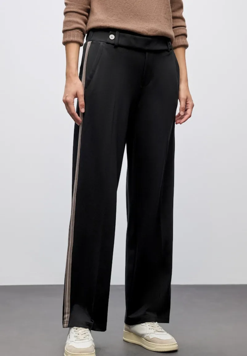 Street One Hosen*Straight Leg Hose Black