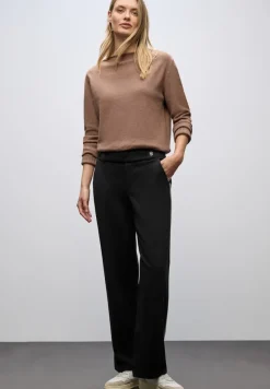 Street One Hosen*Straight Leg Hose Black