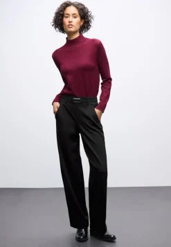 Street One Hosen*Straight Leg Hose Black