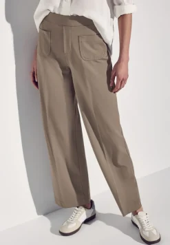Street One Hosen*Straight Leg Hose dark mocha beige