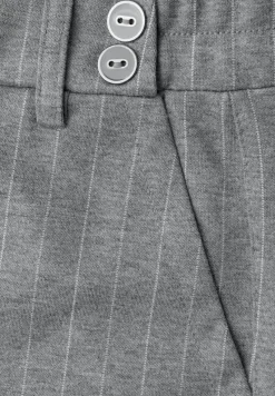 Street One Hosen*Straight Leg Hose dark pelican grey mel.