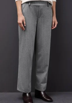Street One Hosen*Straight Leg Hose dark pelican grey mel.