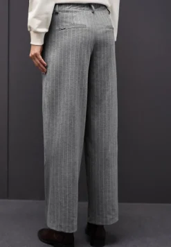 Street One Hosen*Straight Leg Hose dark pelican grey mel.