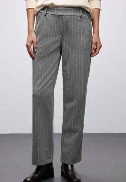 Street One Hosen*Straight Leg Hose dark pelican grey mel.
