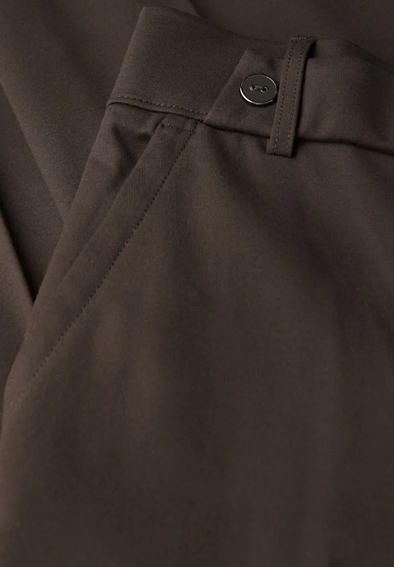 Street One Hosen*Straight Leg Hose deep roast brown