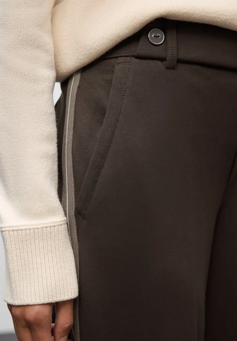 Street One Hosen*Straight Leg Hose deep roast brown