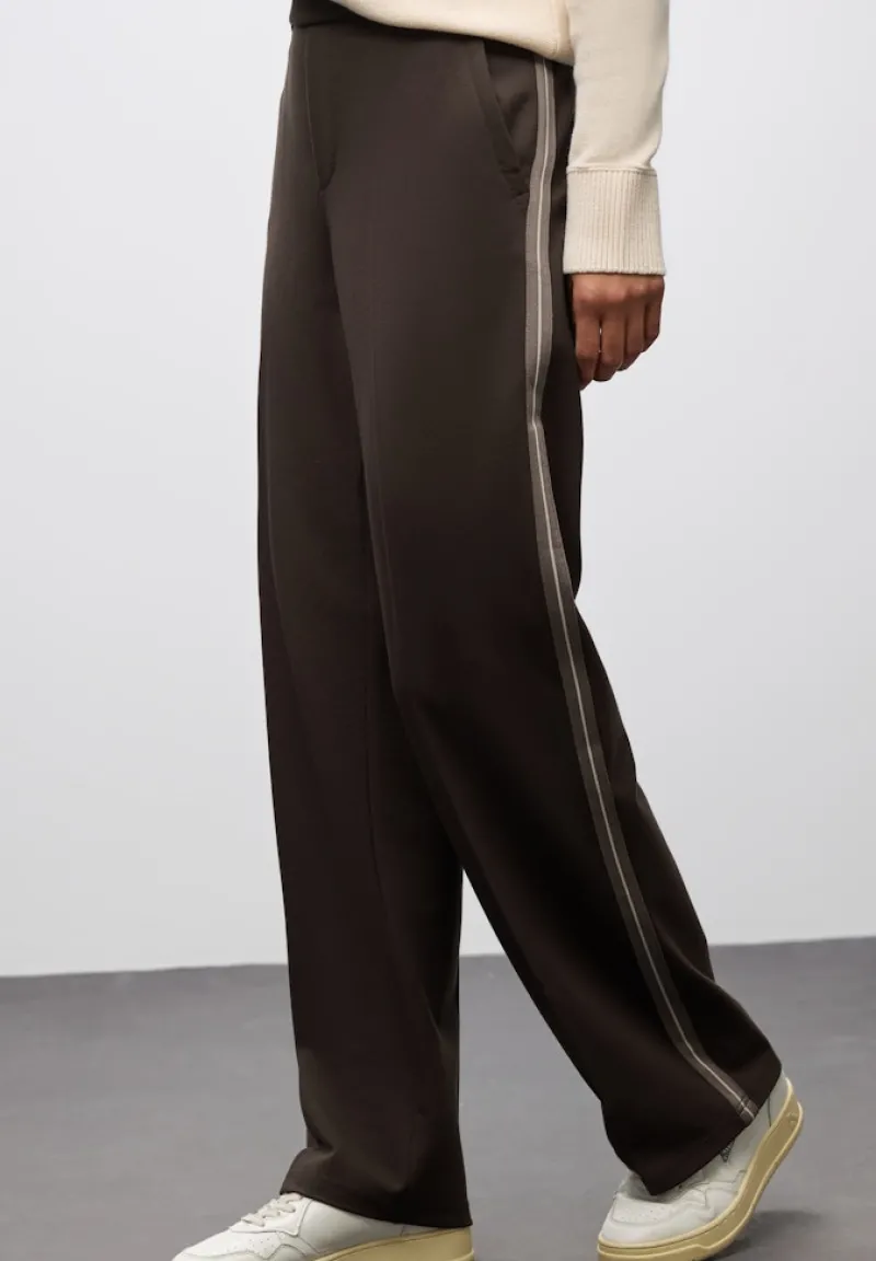 Street One Hosen*Straight Leg Hose deep roast brown