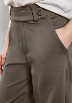 Street One Hosen*Straight Leg Hose muddy brown