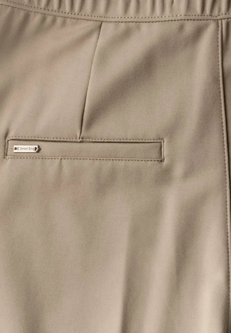 Street One Hosen*Straight Leg Hose safari beige