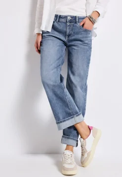 Street One Jeans*Straight Leg Jeans authentic mid blue washed