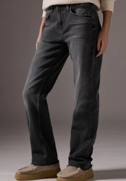 STREET ONE STUDIO Jeans*Straight Leg Jeans black soft wash