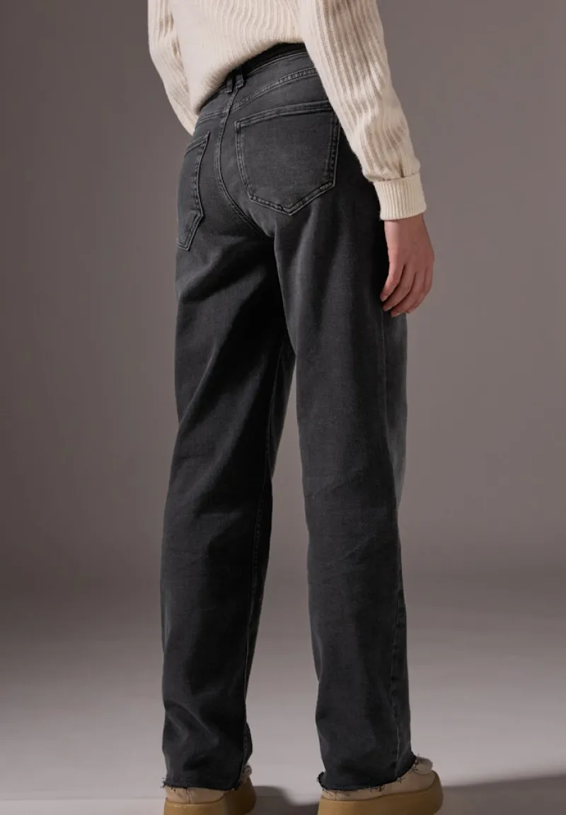 STREET ONE STUDIO Jeans*Straight Leg Jeans black soft wash