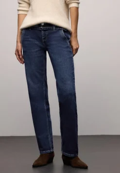 Street One Jeans*Straight Leg Jeans dark indigo authentic washed