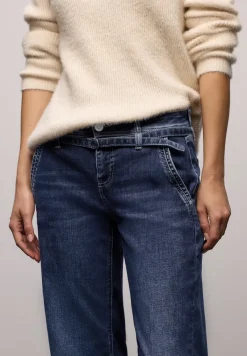 Street One Jeans*Straight Leg Jeans dark indigo authentic washed