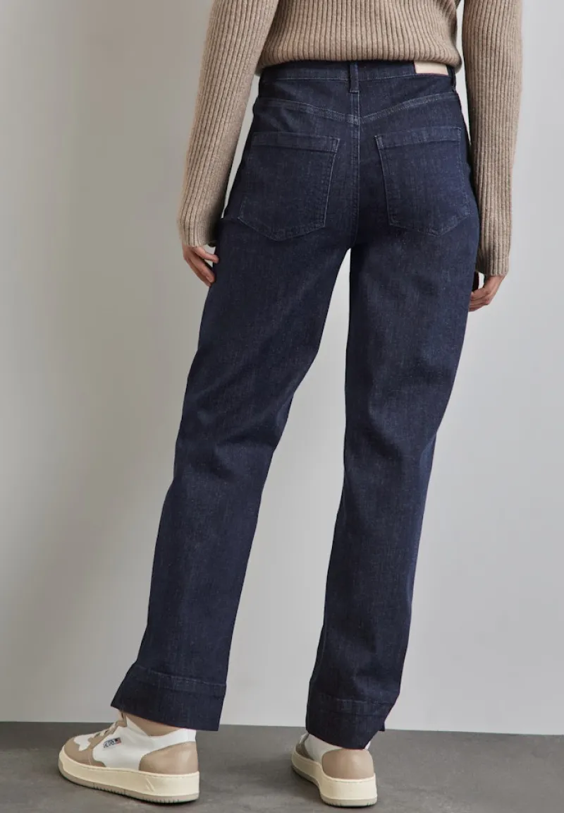 Street One Jeans*Straight Leg Jeans dark indigo rinsed