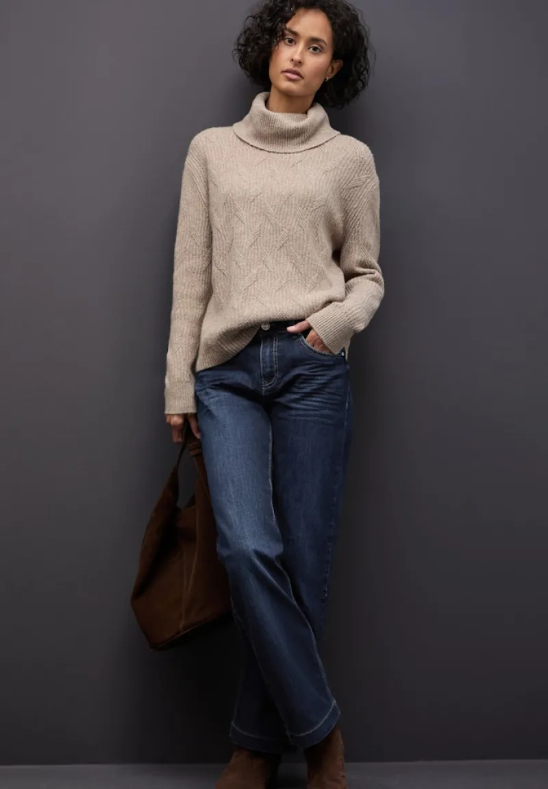 Street One Jeans*Straight Leg Jeans deep indigo washed