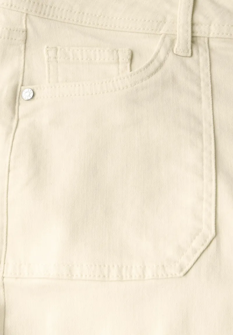 Street One Shorts*Straight Leg Jeans ecru washed