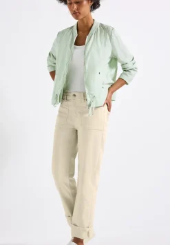 Street One Shorts*Straight Leg Jeans ecru washed