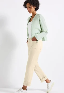 Street One Shorts*Straight Leg Jeans ecru washed