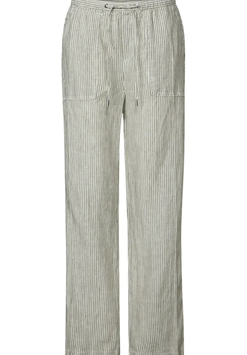 STREET ONE STUDIO Hosen*Straight Leg Leinenhose peridot green