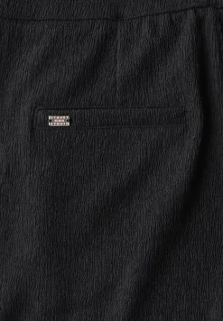 STREET ONE STUDIO Hosen*Straight Leg Strukturhose Black