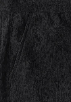 STREET ONE STUDIO Hosen*Straight Leg Strukturhose Black