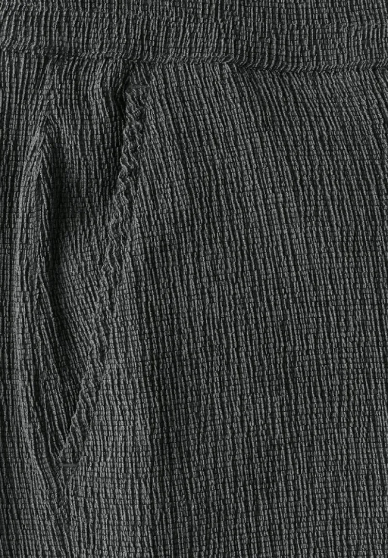 STREET ONE STUDIO Hosen*Straight Leg Strukturhose desert pine green