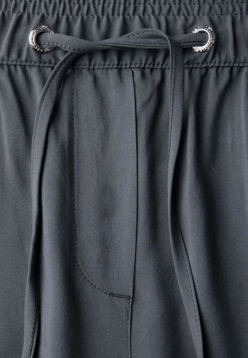 Cecil Hosen*Straight Leg Viskose Hose volcanic grey