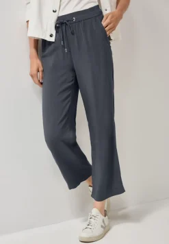 Cecil Hosen*Straight Leg Viskose Hose volcanic grey