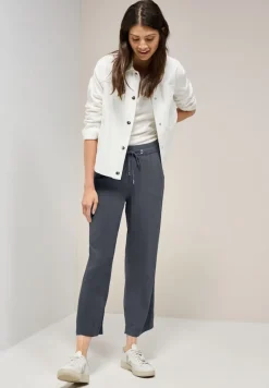 Cecil Hosen*Straight Leg Viskose Hose volcanic grey