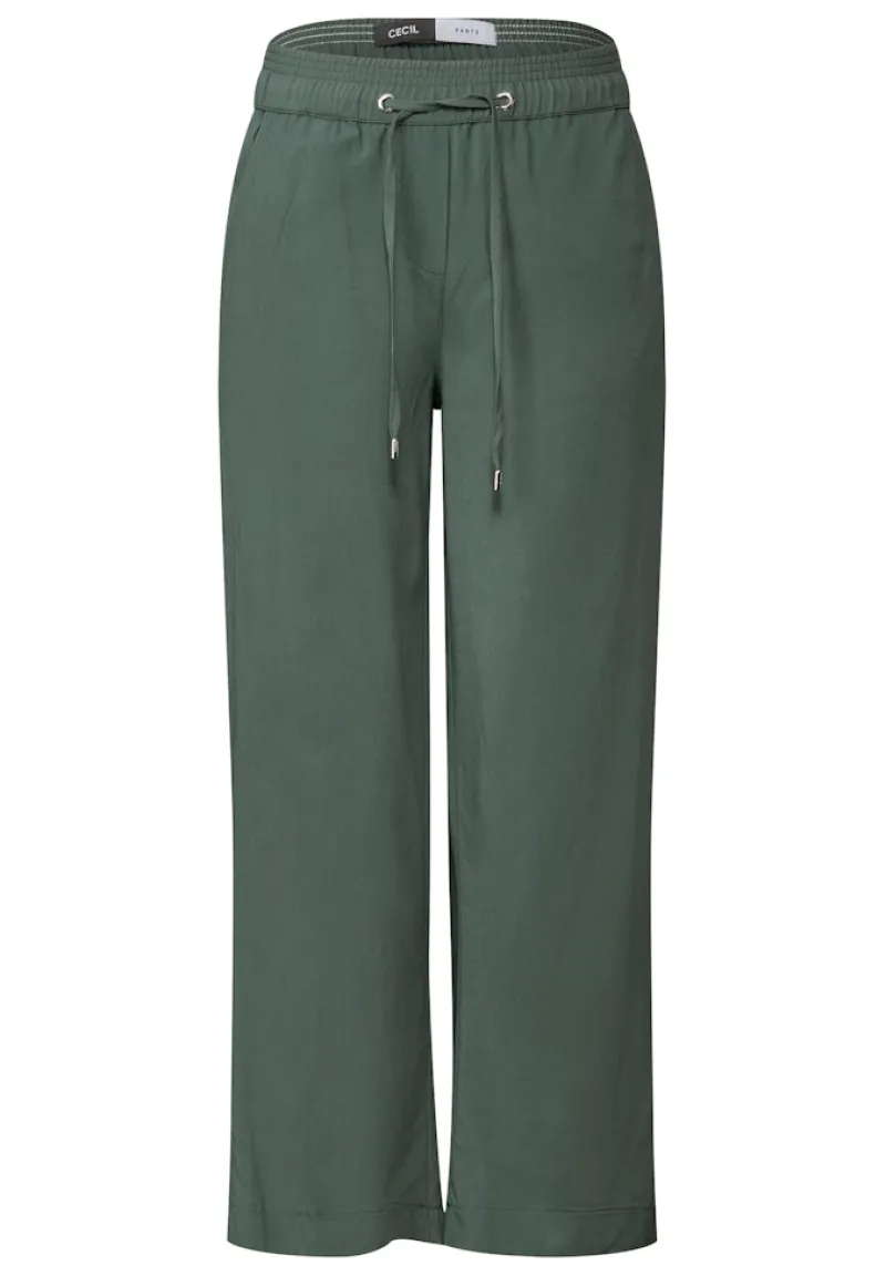 Cecil Hosen*Straight Leg Viskose Hose dark balmy khaki