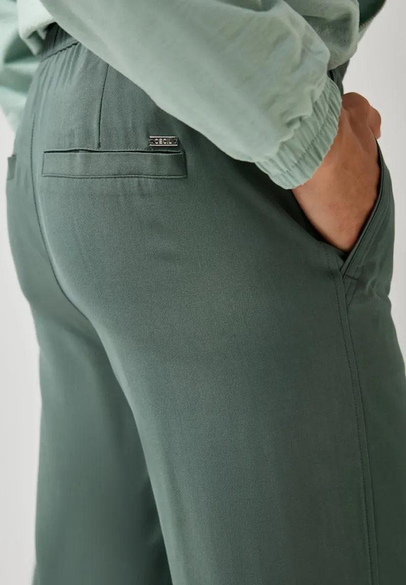 Cecil Hosen*Straight Leg Viskose Hose dark balmy khaki