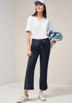 Cecil Hosen*Straight Leg Viskose Hose universal blue