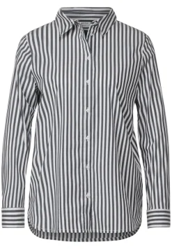 Street One Blusen*Streifen Hemdbluse deep blue